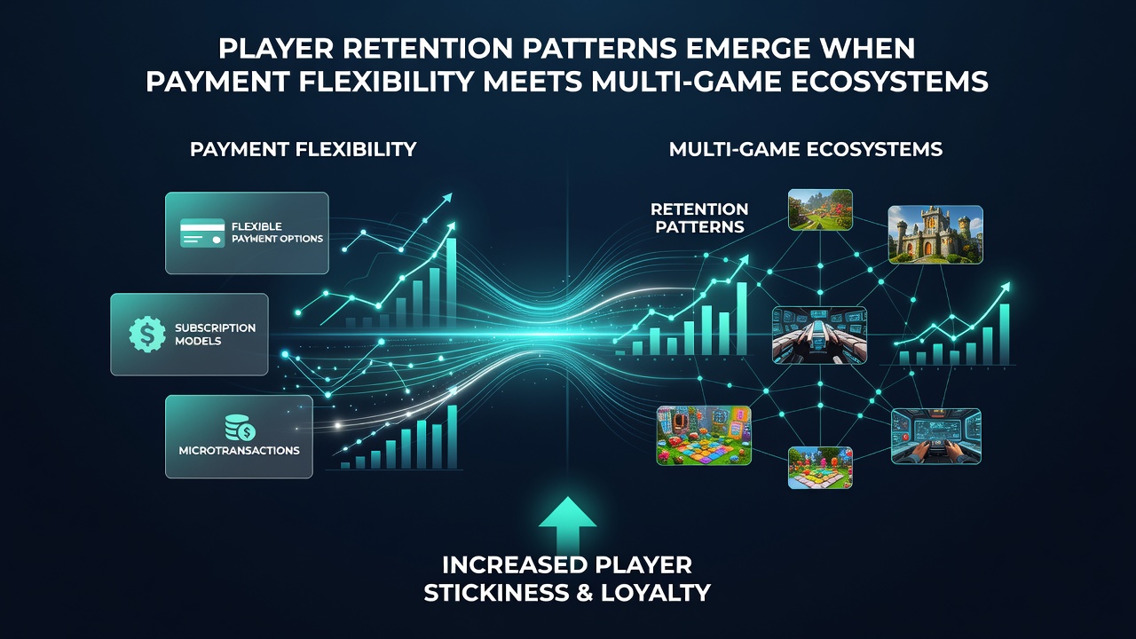 Grafik zu Spielerbindung in vernetzten Casino-Ökosystemen mit Zahlungsflexibilität